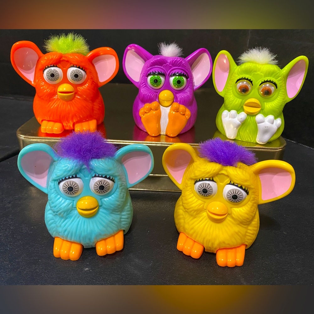 FURBY McDONALD’S VINTAGE 90s TOYS BUNDLE OF 5 FURBIES